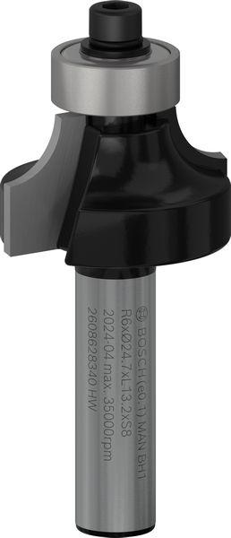 Actual product image Bosch Professional Zubehör Rounding cutter, 8 mm, R1 6 mm, L 13.2 mm, G 53 mm