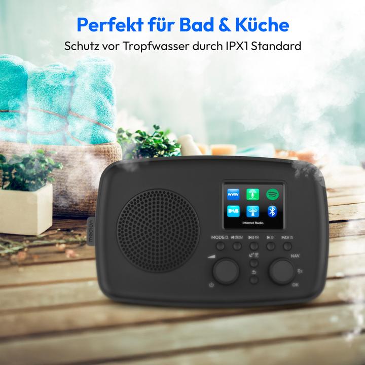 Produktbild Medion LIFE Internetradio IRE-1 (MD89318) schwarz DAB+ Internetradio (DAB+, Internetradio, Bluetooth, WLAN)