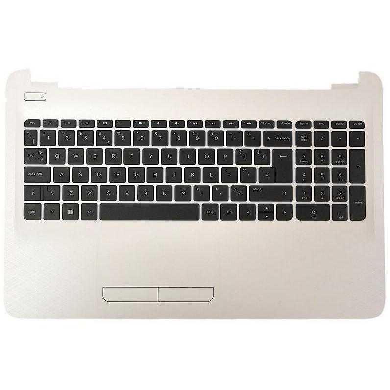 HP Top Cover & Keyboard (Intl), Notebook Ersatzteile, Schwarz, Weiss