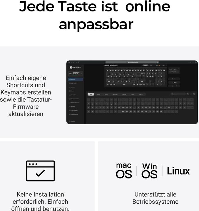Produktbild Keychron Q6 Ultra 8K (DE, Kabelgebunden, Kabellos)
