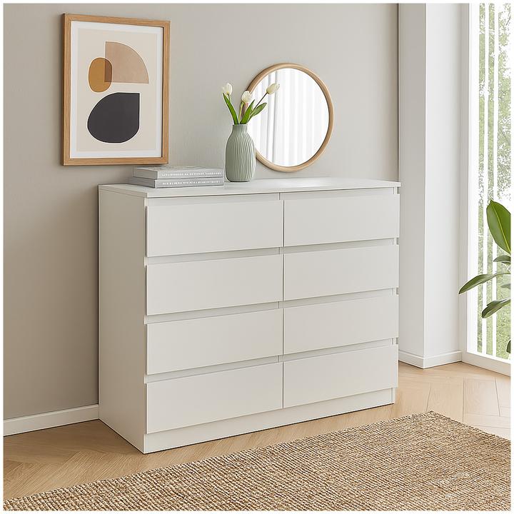 Produktbild HTI-Living Kommode 8 Schubladen Thekla Weiss