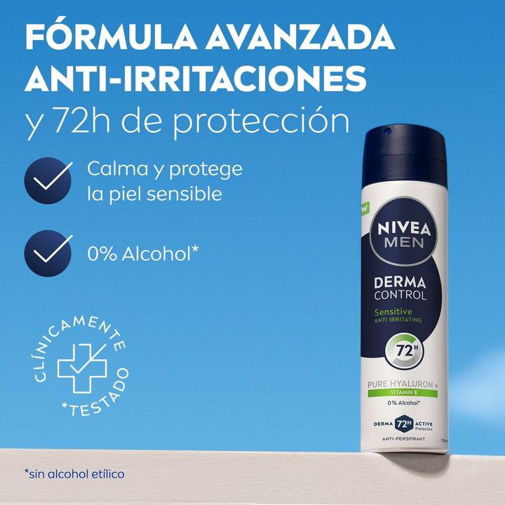 Image du produit NIVEA Derma Control Sensitive Deodorant Spray 200ml (Spray, 200 ml)