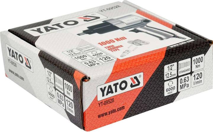 Produktbild Yato Profi Druckluft Schlagschrauber 1/2" | 1000 NM | 6000 U/min YT-09528 (Akkubetrieb)