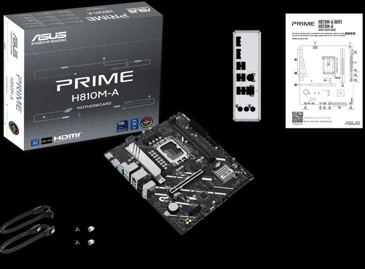 Actual product image ASUS PRIME H810M-A-CSM (Socket S1, Intel H810, mATX)