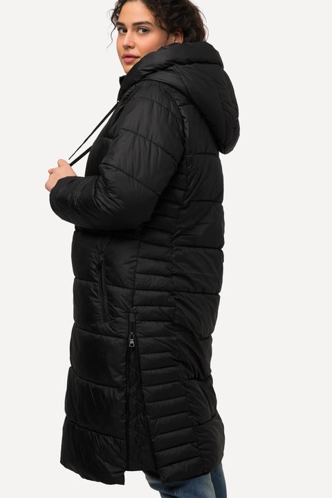 Actual product image Ulla Popken Long Quilted Fully Lined Coat