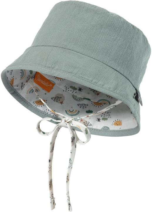 Immagine prodotto Sterntaler Cappello da sole con protezione per il collo verde pietra arcobaleno taglia 49 (49)