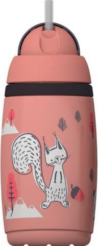 Tommee Tippee gertuvė - termosas su šiaudeliu IZOLIUOTAS ŠIAUDAS 266ml, 12m+, rožinis, 447825 (0.27 l)