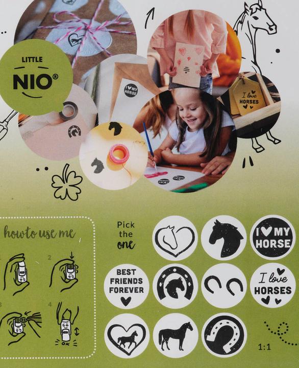 Image du produit Colop Timbre Petit NIO set de chevaux 10 pièces