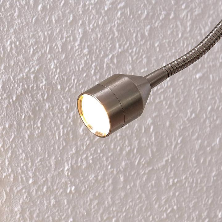 Produktbild Lindby Hanilo LED Klemmleuchte Nickel (310 lm)