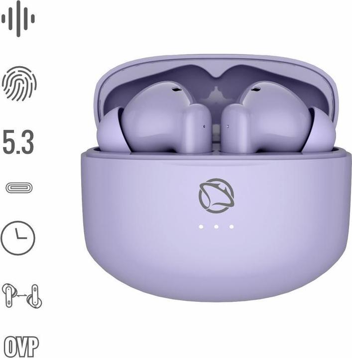 Actual product image Manta MTWS008P Rytmo Purple (No noise cancellation, Wireless)