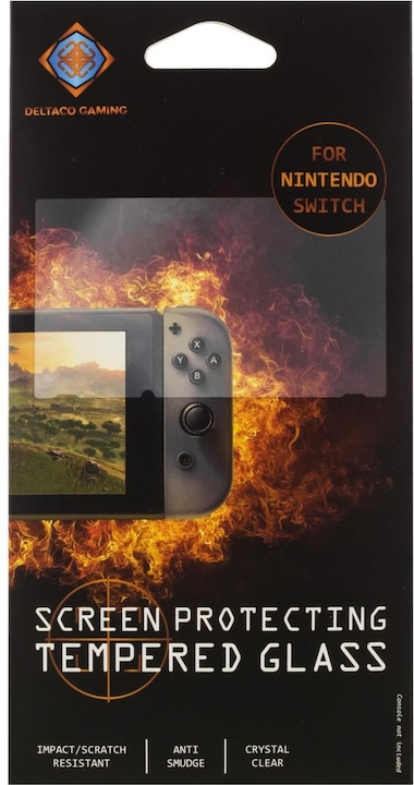Produktbild Deltaco Gaming Displayschutzfolie für Nintendo Switch (9H Glas kratzfest glasklar) (Switch)