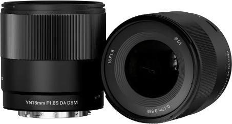 Immagine prodotto Yongnuo YN 16 mm f/1.8 DA DSM Sony E (Sony E, APS-C / DX)