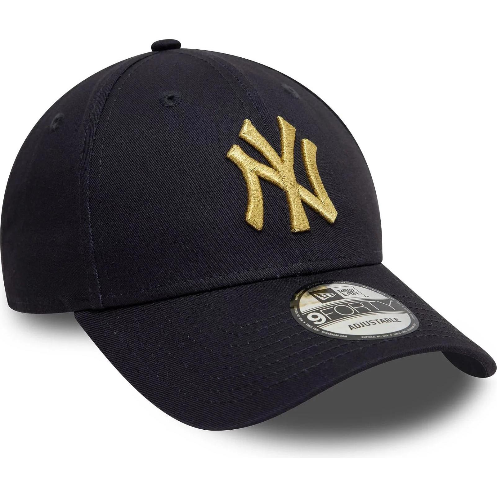 New Era, Herren, Cap, Kappe 9forty New York Yankees Metallic, Blau, (One Size)