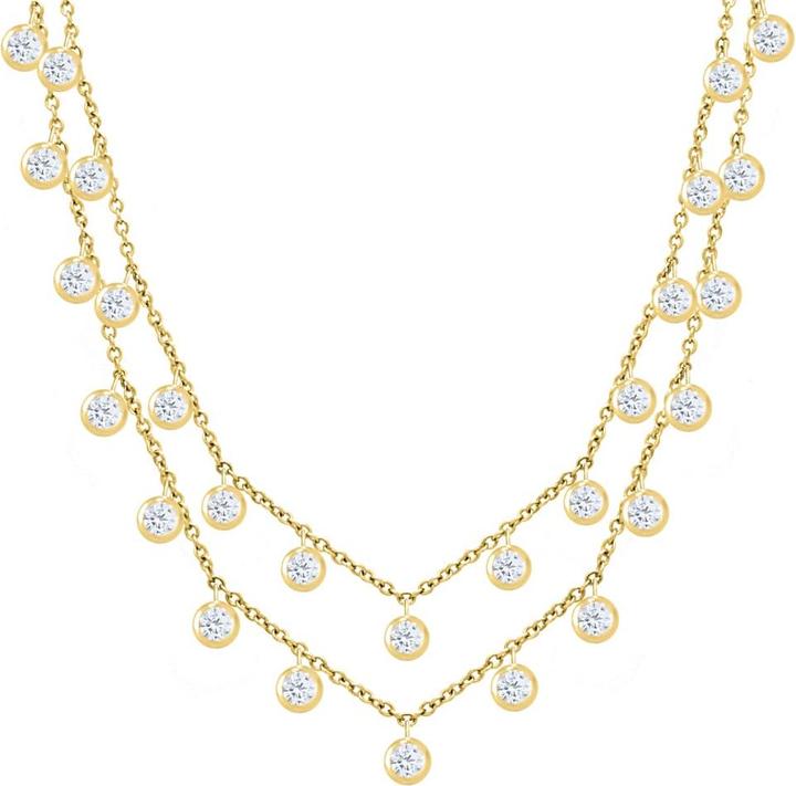 Image du produit Candy Collier Zelda, argent sterling 925, plaqué or (Argent sterling 925, Plaqué or 18k, Argent massif de 925, 42 - 45 cm)