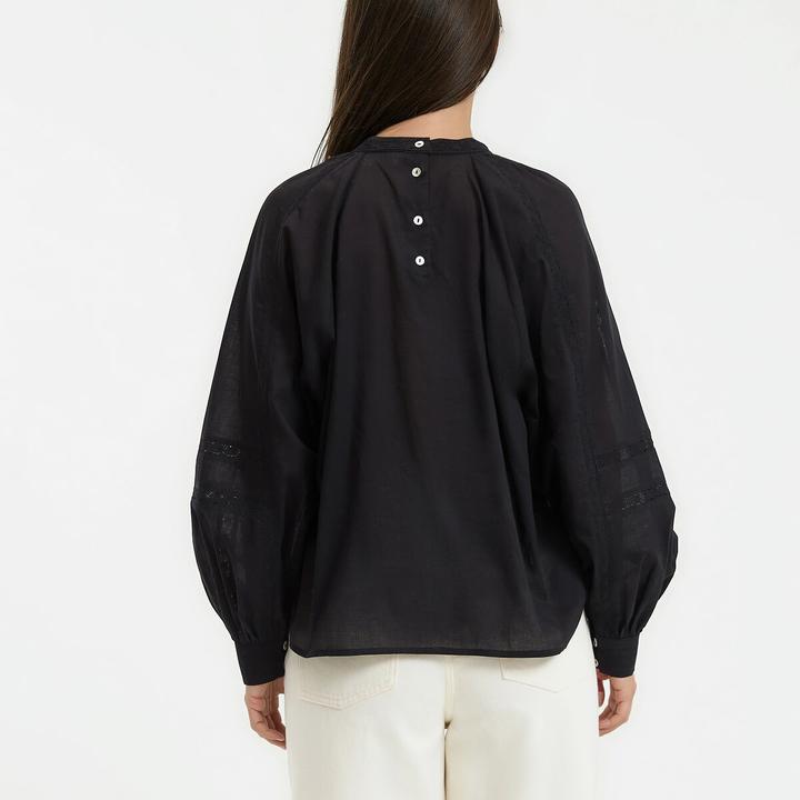 Immagine prodotto La Redoute Collections Bluse mit Rundhalsausschnitt (S)