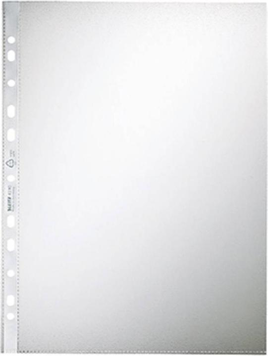 Produktbild Leitz Prospekthülle Standard, A4, PP, genarbt, 0,09 mm oben offen, dokumentenecht, Lochung: Euroloch (A4, 100x)