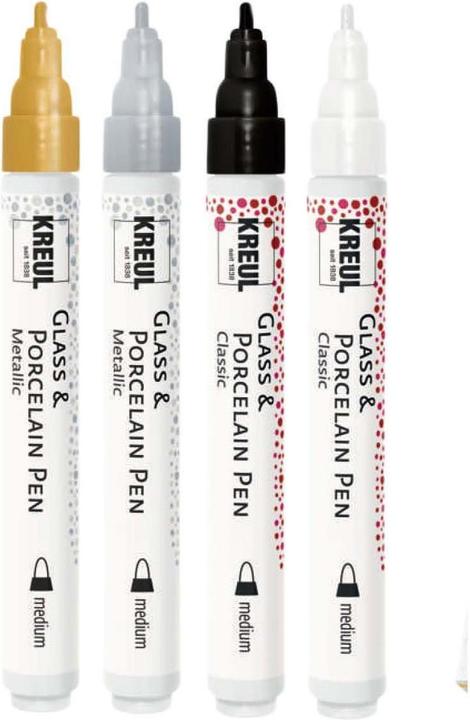 Immagine prodotto Kreul Penna in vetro e porcellana (Multicolore, 4 mm, 4 x)