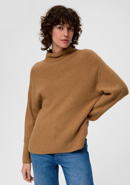 Produktbild s.Oliver Strickpullover Strickpullover mit Stehkragen (44)