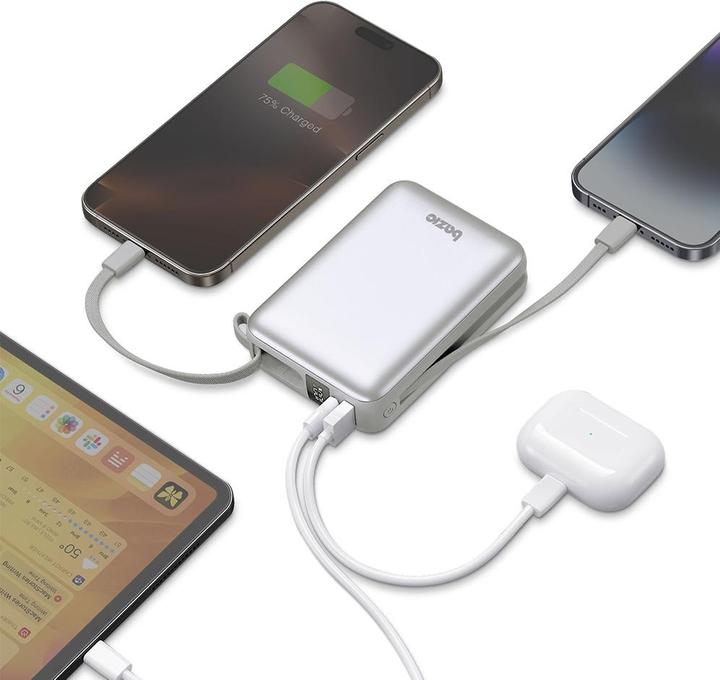 Produktbild Energea PowerBank 4in1 Bazic Fusion Mini 20000mAh cable USB-C/Lightning grey (20000 mAh, 22 W, 22 Wh)