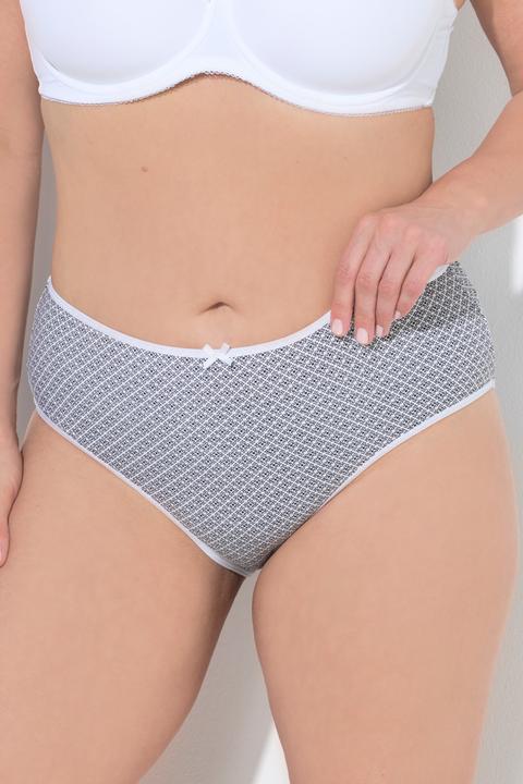 Produktbild Ulla Popken Midislips, 5er-Pack, Muster / einfarbig (60)