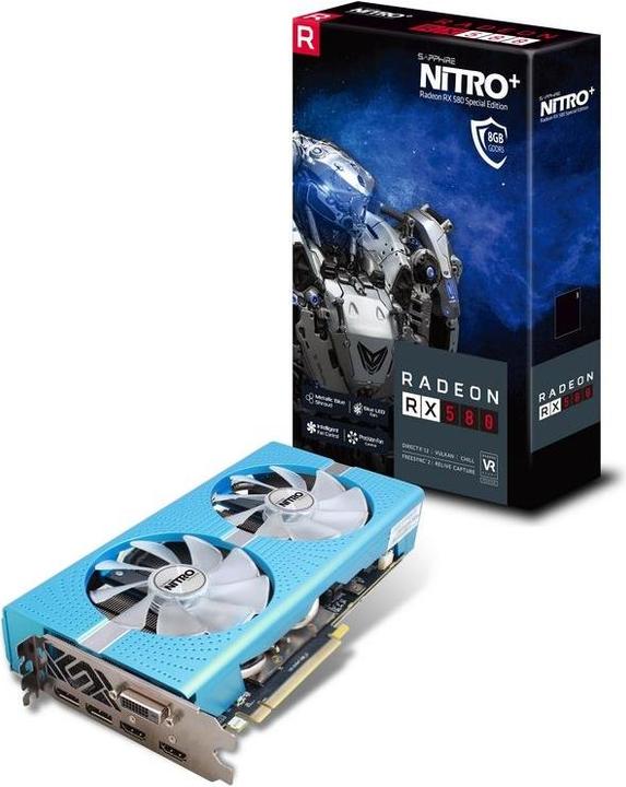 Actual product image Sapphire Radeon RX580 Nitro+ Special Edition (8 GB)