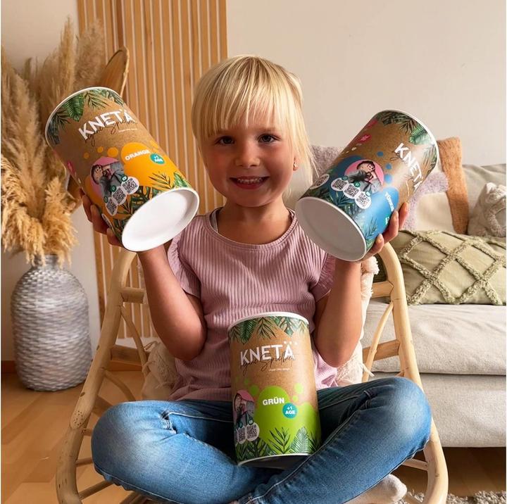 Produktbild Knetä XXL Papierdose 1kg blau