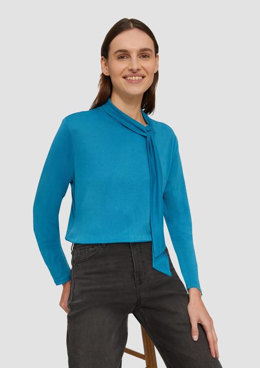 Produktbild S.Oliver T-Shirt Elastisches Longsleeve aus Modalmix mit Knotendetail (40)
