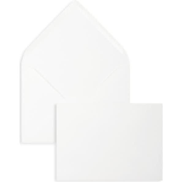 Blanke, Briefumschlag, Briefumschläge 120x165mm 120g/qm gummiert VE=100 Stück weiss (100 x)