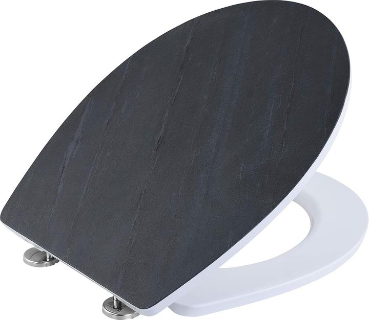 Produktbild Cornat WC-Sitz » NOIR « Duroplast mit Natursteinplatte