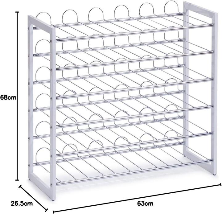 Produktbild Zeller Present Whitney (stapelbar, 36 Flaschen) (68 x 26.5 x 63 cm, 36 Flaschen)