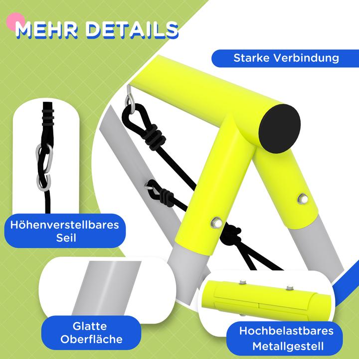 Produktbild Outsunny 2er Kinderschaukel mit Sprossenleiter