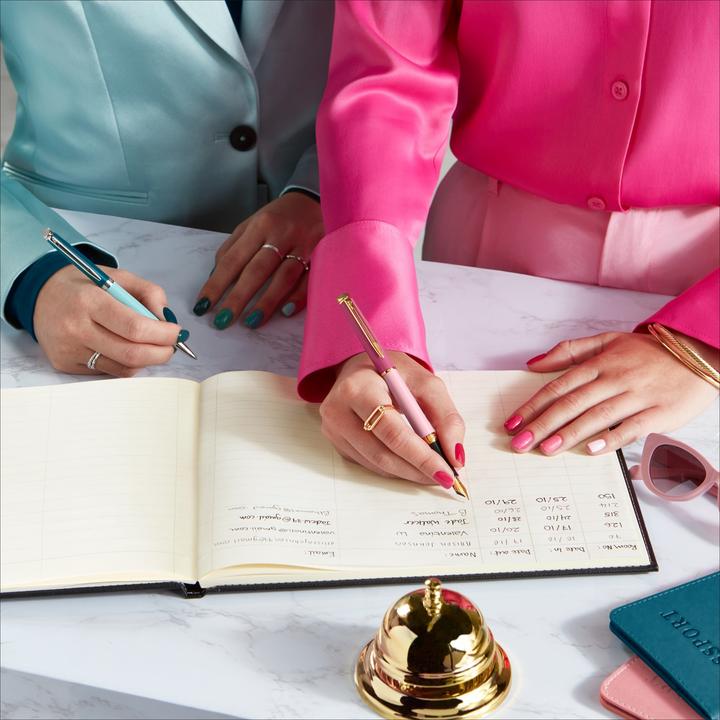 Image du produit Waterman Stylo plume Hemisphere Colour Blocking Pink C.C. M bleu Boîte cadeau (Pink, Or, 1 x)