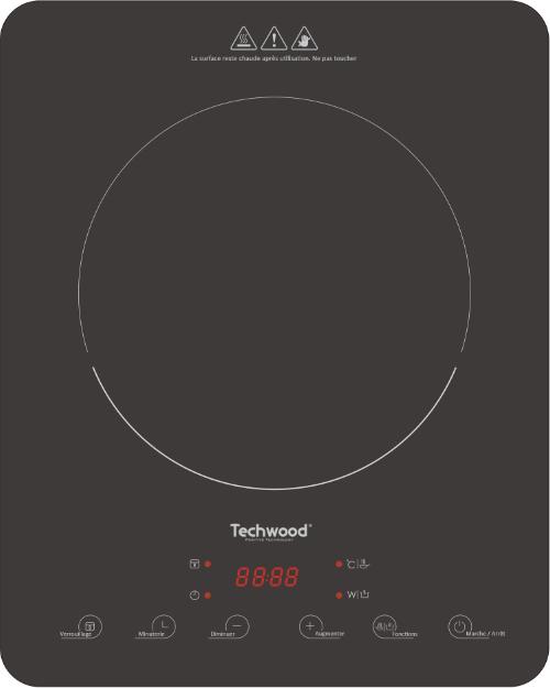 Actual product image Techwood Inductionskochplatte