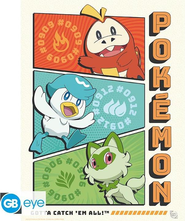 Actual product image Abysse POKEMON - Portfolio 9 posters Starters