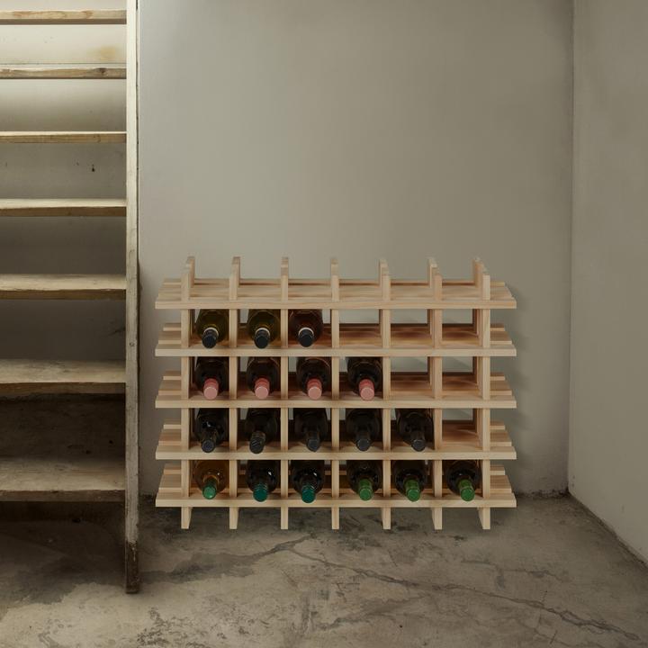 Actual product image Relaxdays wine rack (75 x 24 x 54 cm, 24 Fl.)
