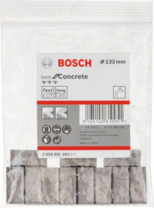 Actual product image Bosch Professional Zubehör Segments for diamond core bits 1 1/4-inch UNC Best for Concrete 11, 132 mm, 11 (132 mm)
