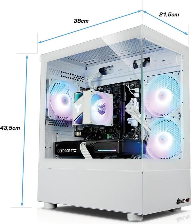 Produktbild Kiebel InvaderXS 12 (1000 GB, 32 GB, Intel Core i7-12700KF, GeForce RTX 5060 Ti)