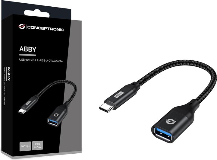 Produktbild Conceptronic USB C — USB A (0.15 m, USB 3.2 Gen 2)