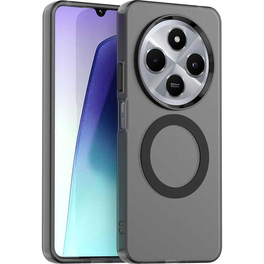 Techsuit - CandyCase MagSafe - Xiaomi Redmi 14C / Poco C75 - Black (Xiaomi Poco C75, Xiaomi Redmi 14C), Cover smartphone, Nero