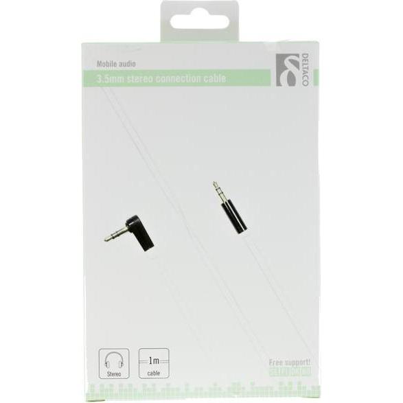 Thumbnail - Deltaco AUD-123 - audiokabel - 1 m (1 m), Audio Kabel