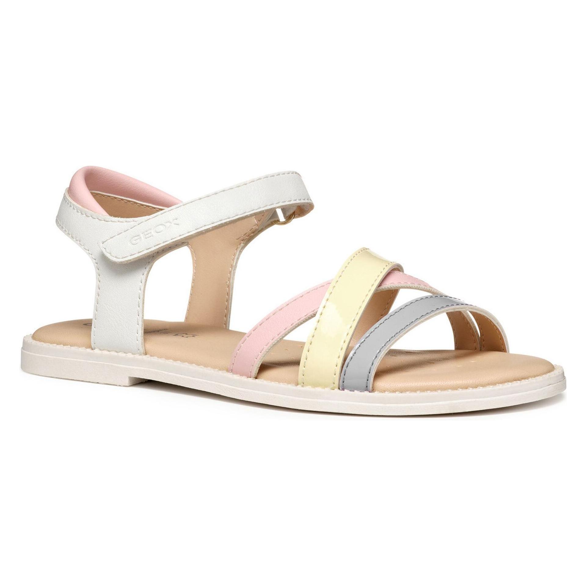 Geox, Mädchen, Sandalen, S.Karly D, Weiss, Violett, (29)