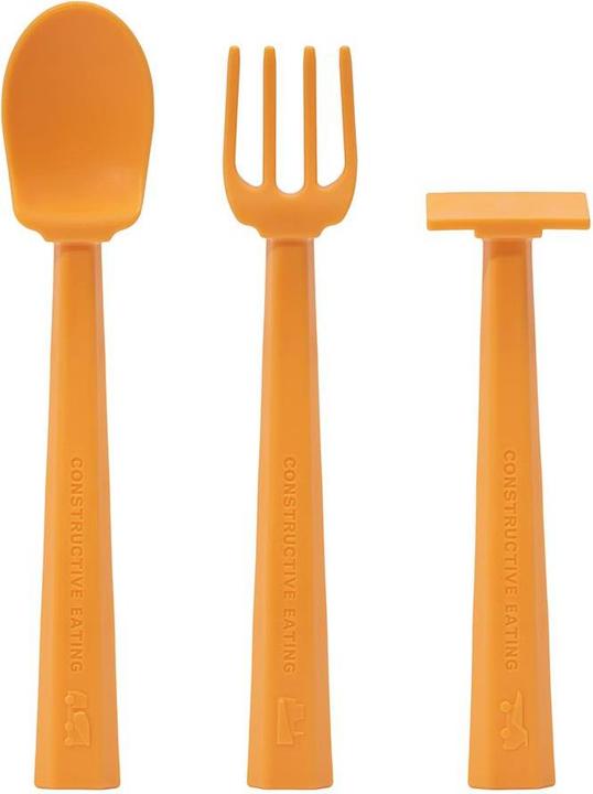 Actual product image Constructive Eating Baby truck plate, yellow