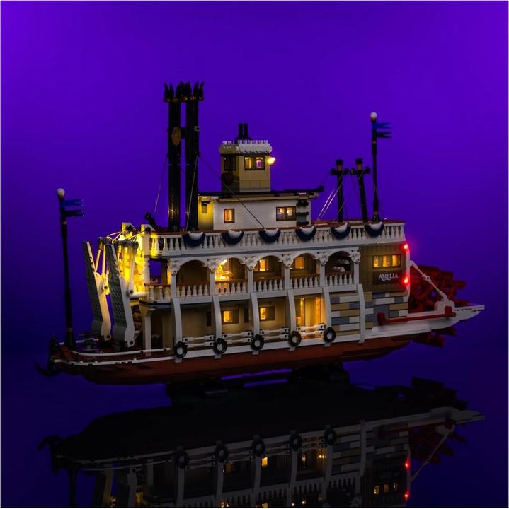Image du produit Light my bricks LMB 2.0 Kit de lumière pour LEGO® 21356 Le bateau à vapeur du Mississippi