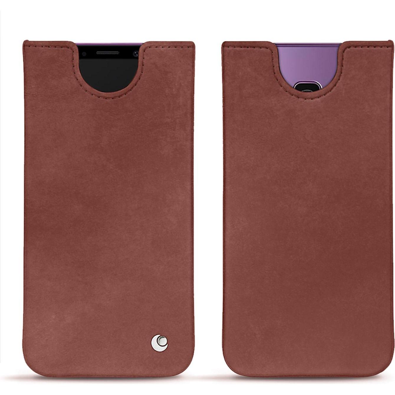 Noreve Lederschutzhülle (Samsung Galaxy S9+), Smartphone Hülle, Rot