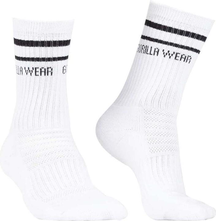 Produktbild Gorilla Wear Crew Socks White (Einzelpack, 36 - 38)