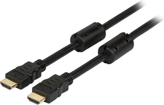 EFB Elektronik HighSpeed HDMI+ Kabel w.Eth. 3xges. A-A St-St 1,0m schwarz Full HD (1 m, HDMI)