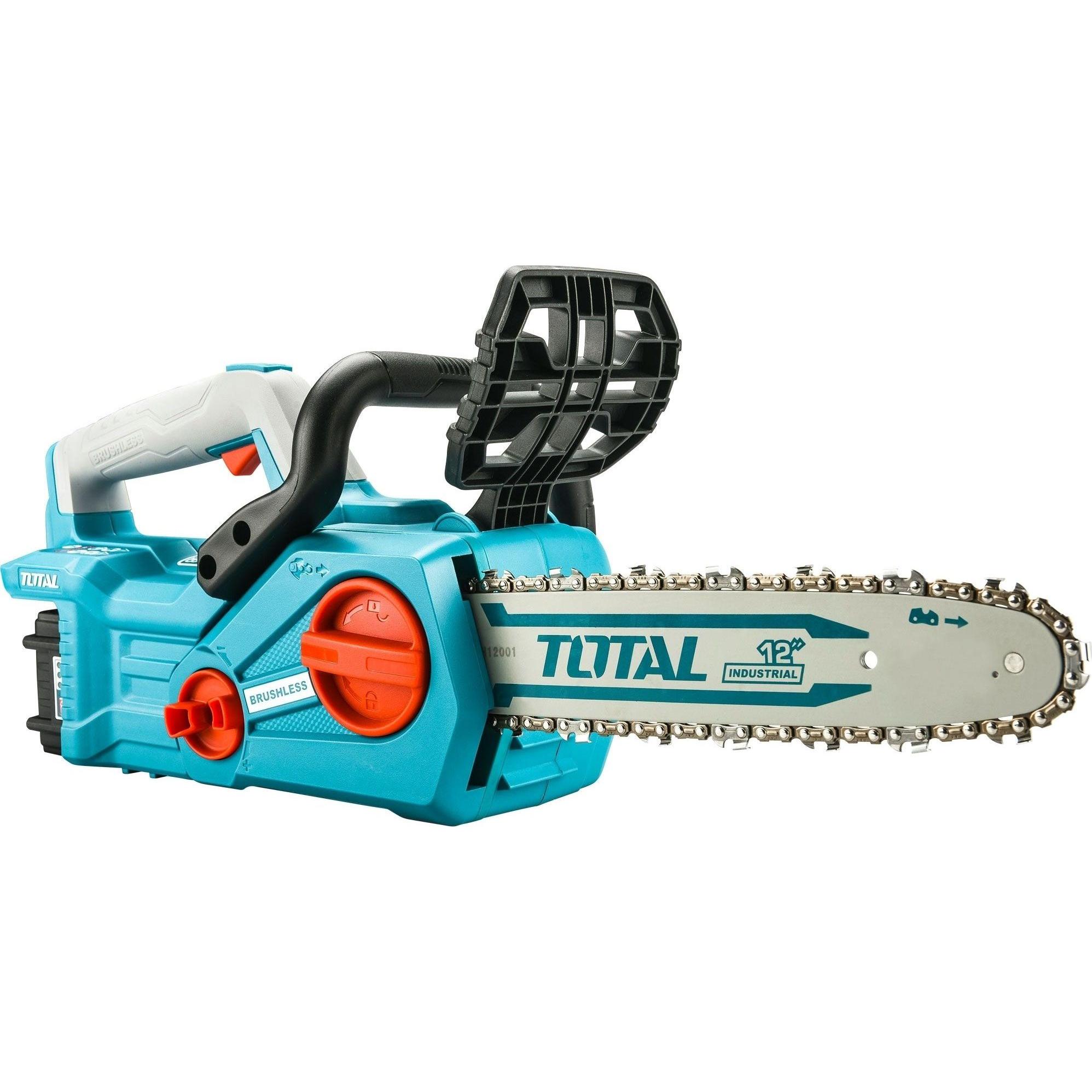 Total, Kettensäge, Akku-Kettensäge 900W, BÃRSTENLOS, 20V Li-Ion, 4,0Ah (2x), Ladegerät, 30cm (Akku Kettensäge)