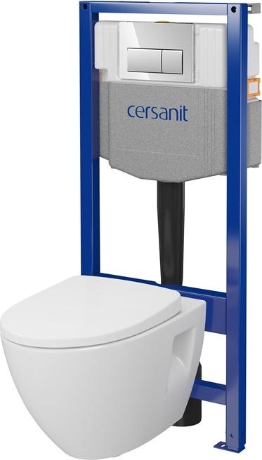 Produktbild Cersanit WC SET S701-774 WITH FRAME +CHROM BUTTON