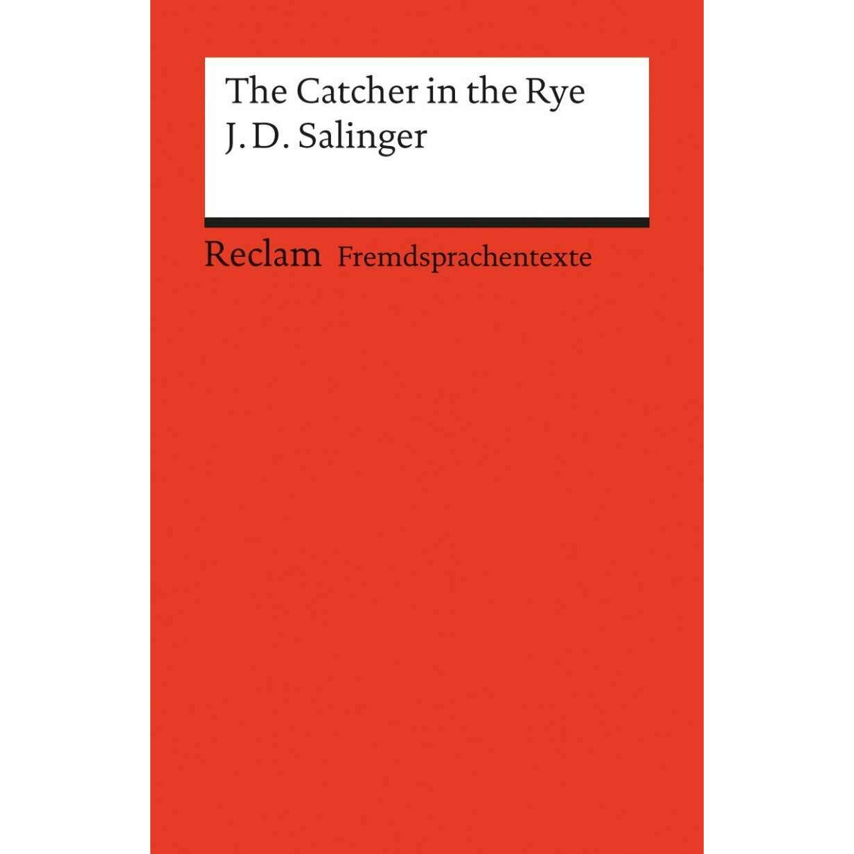 The Catcher in the Rye, Schulbücher von Jerome D. Salinger, Friederike Poziemski