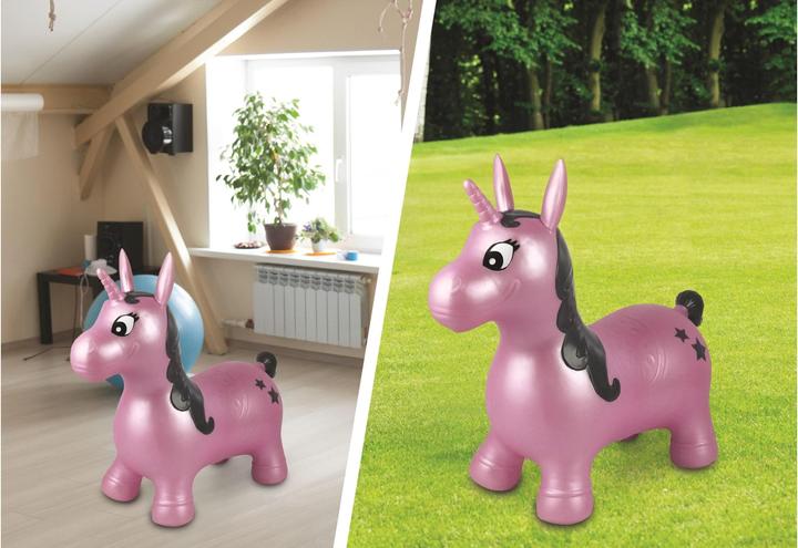 Produktbild Lexibook Aufblasbares pinkes Hüpfeinhorn
